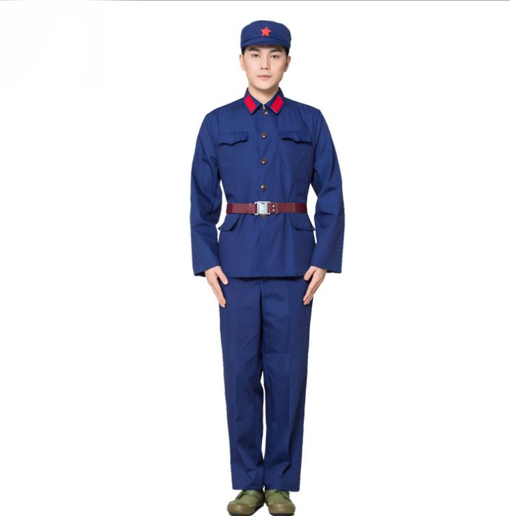 Viejo Estilo De 1970 Del Guerra De Vietnam Ropa Azul Mar Soldados Chinos Marino Uniforme De Dacrón Trajes Militares Sombrero + Chaqueta + Pantalones + Correa De 38,45 € | DHgate