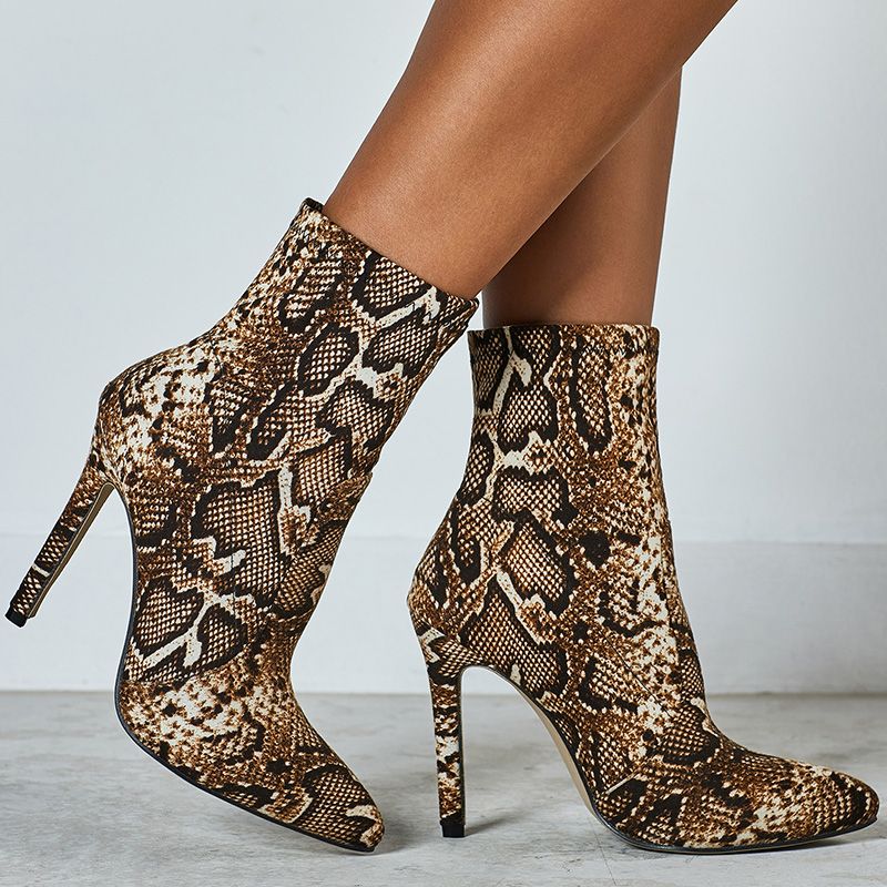 Botines Estampado Serpiente Outlet Sale, UP TO 56% OFF |  www.elmonstruodelasgalletas.com