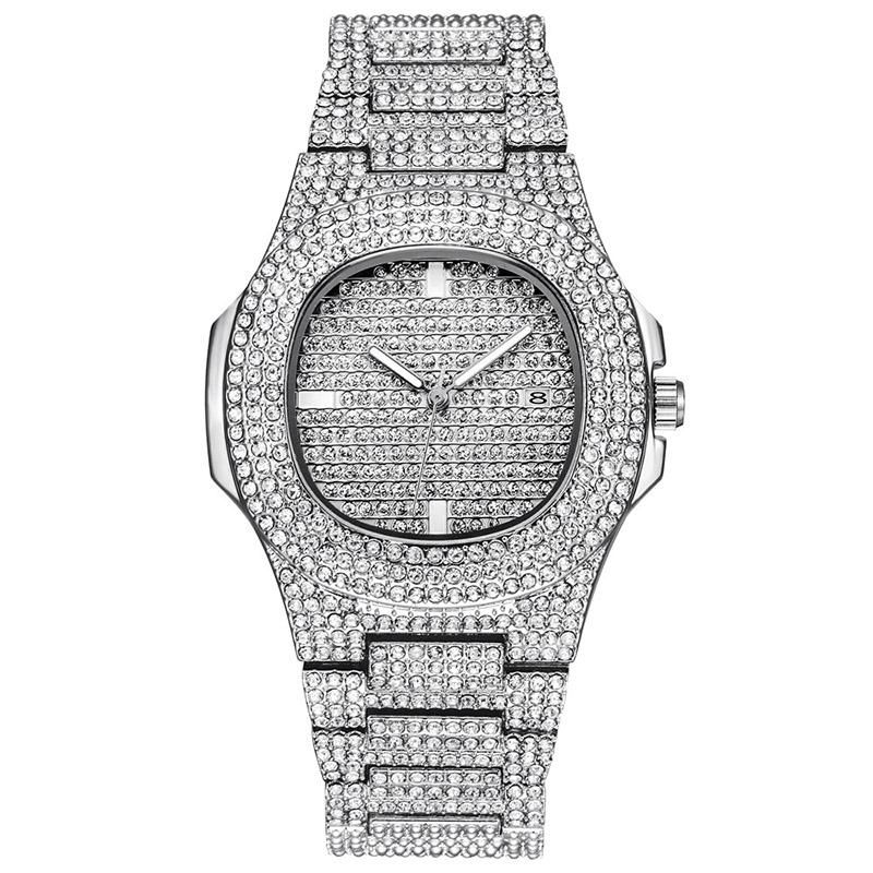 iced out square watch