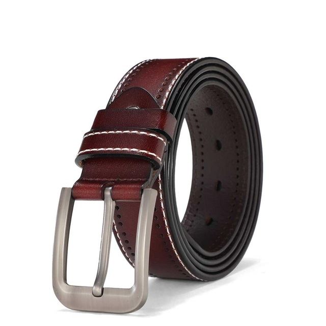 Hombres Cinturones de diseño de cuero genuino de los hombres Pantalón de moda de lujo Cintura elegante Cinturones casuales con negro, marrón, azul marino, color naranja