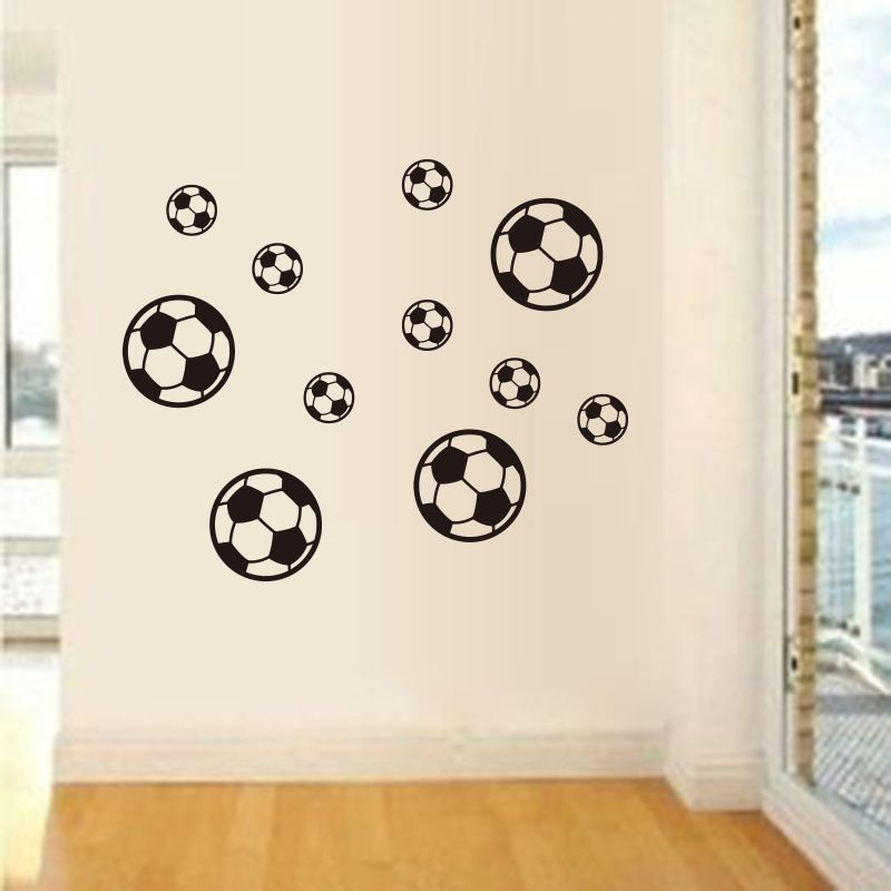 Compre 3d De Dibujos Animados De Futbol Pegatinas De Pared Para