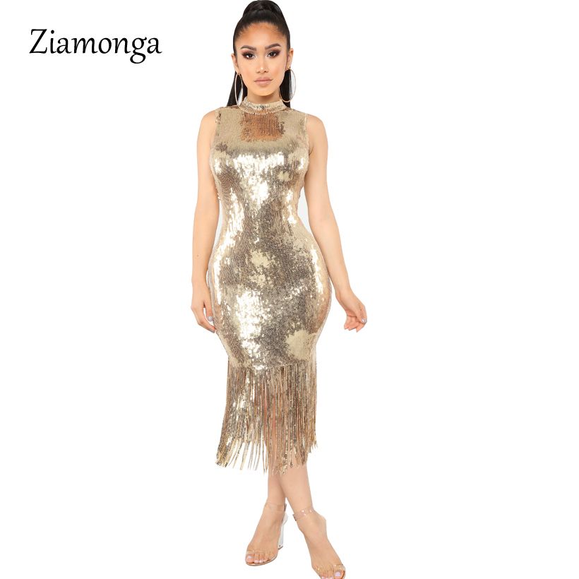 golden one piece dress