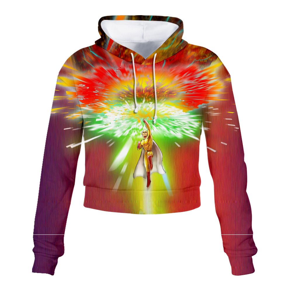 long sleeve cropped hoodie