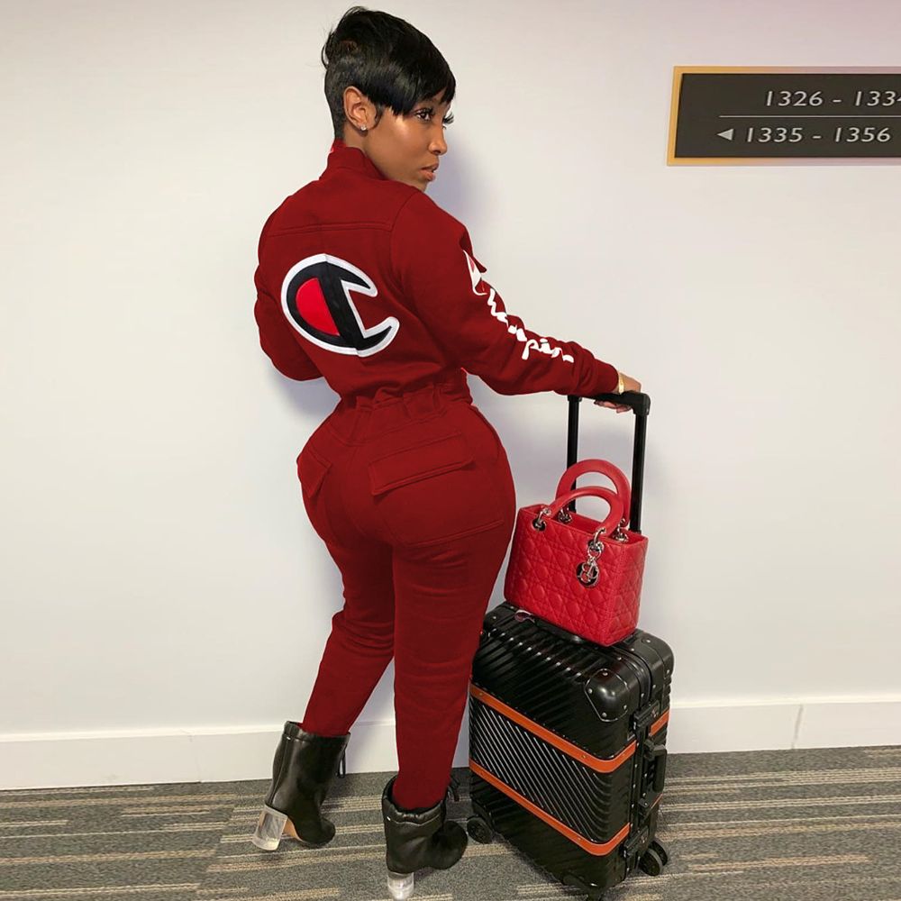 red champion bodysuit