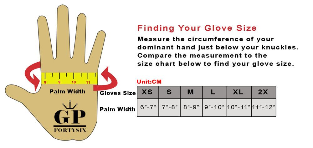 Leather Glove Size Chart