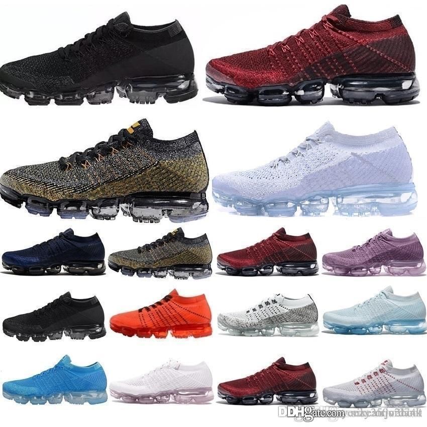 vapormax 2019 venta al por mayor Hombres Mujeres 2.0 2 Platino Negro