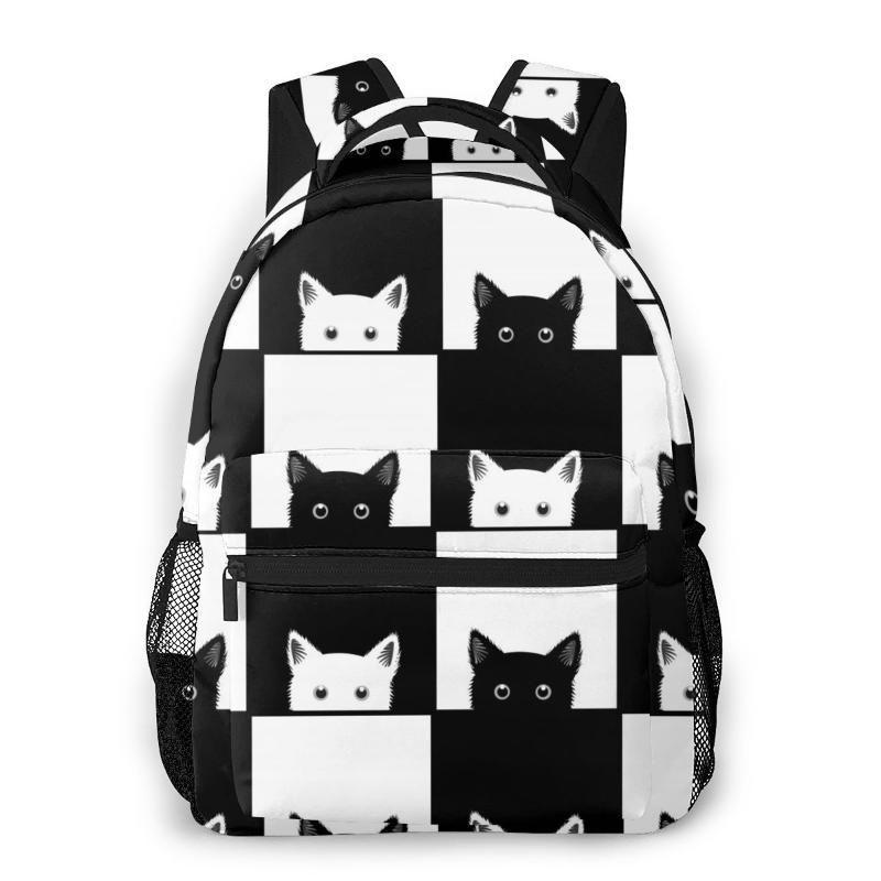 white cat backpack