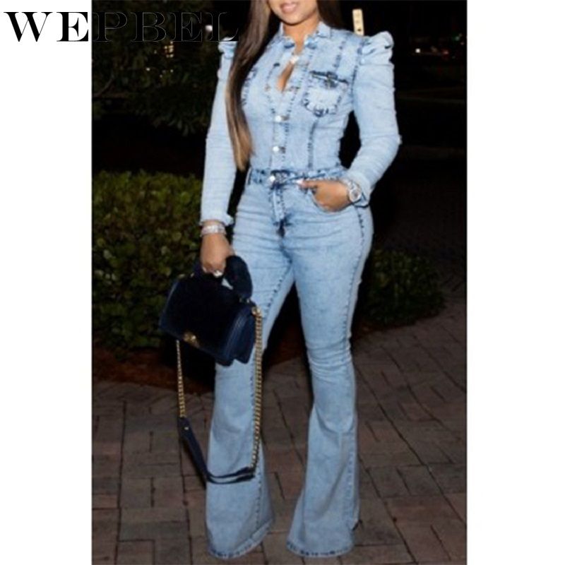 plus size denim jumpsuit with sleeves