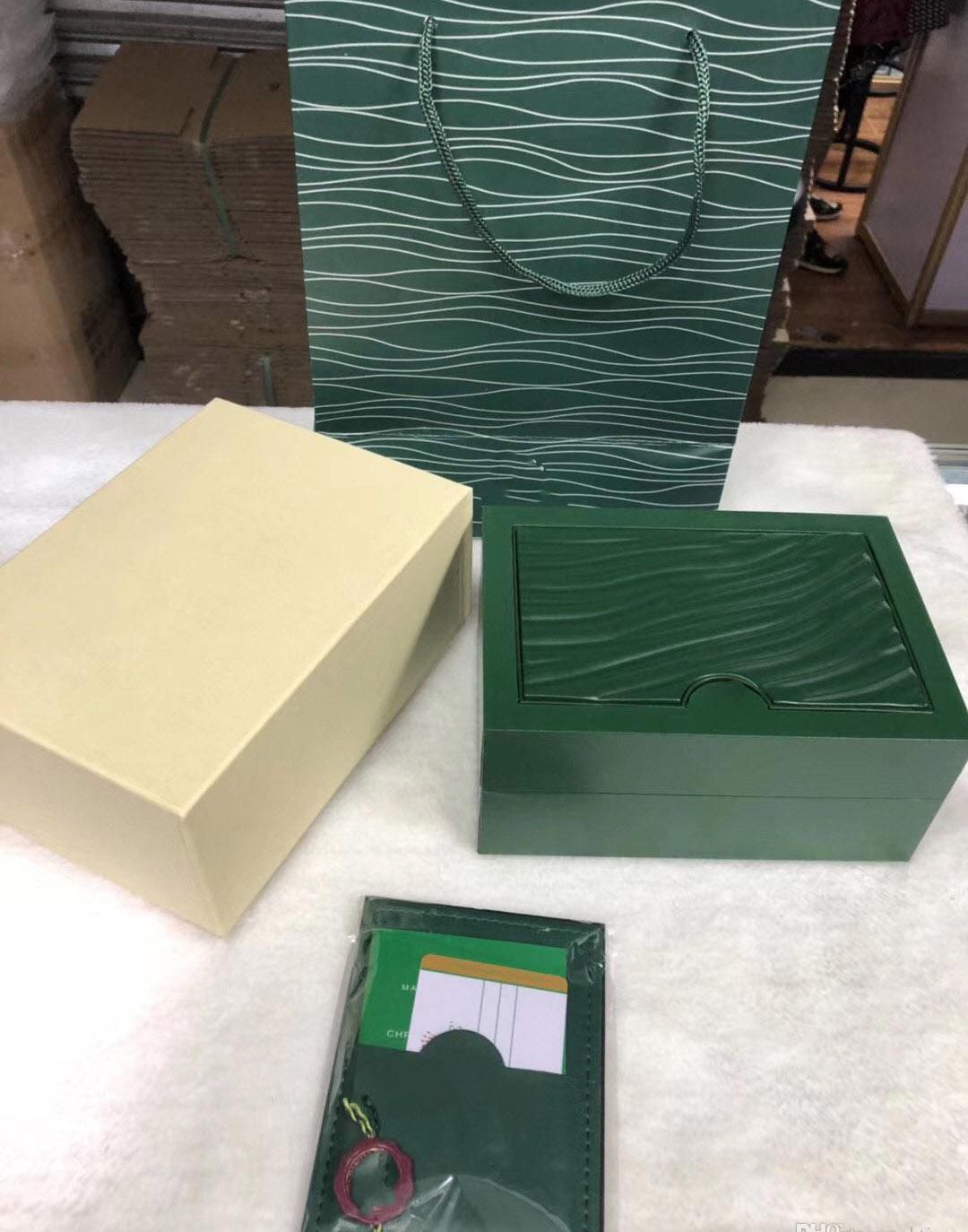 Luxury Mens For ROLEX Watch Wooden Box Original Inner Outer Womans