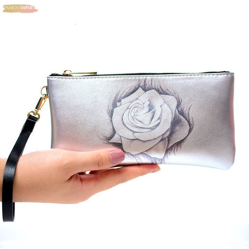 plain silver clutch bag
