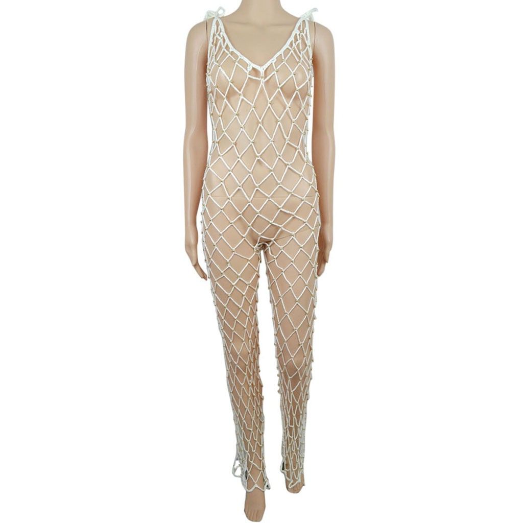 crochet jumpsuit cover up