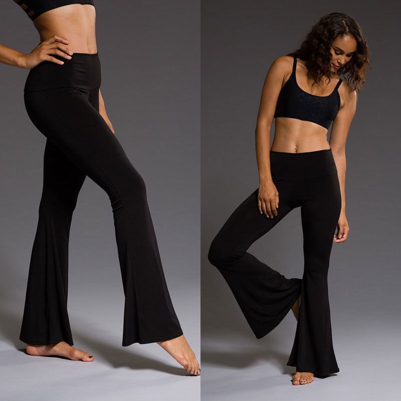high waisted flare pants outfit