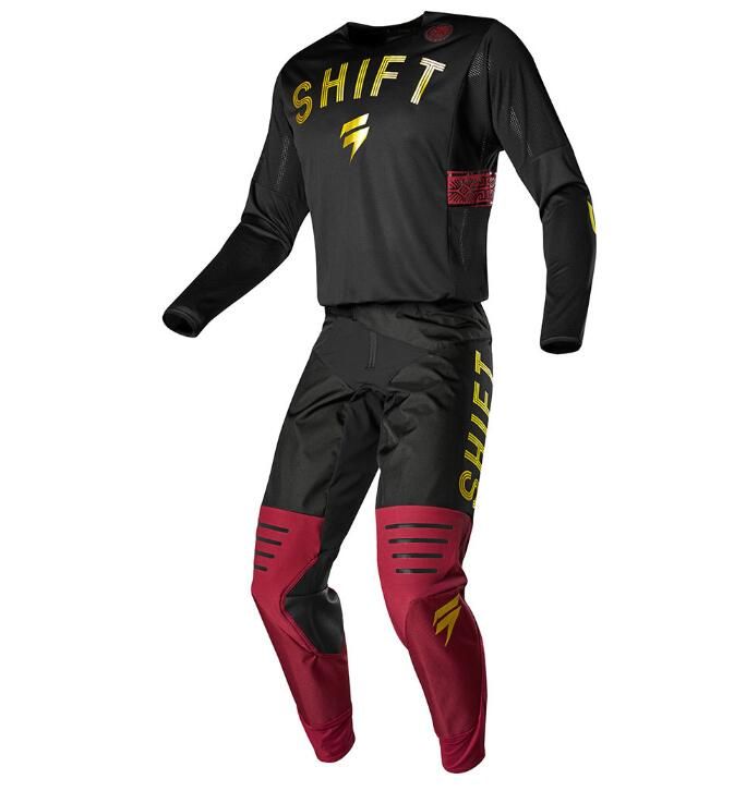 2020 Mexico Endless Shift 3lack Off Road Motorcycle Jerseys And Pants RED GOLD ATV BMX Moto Gear