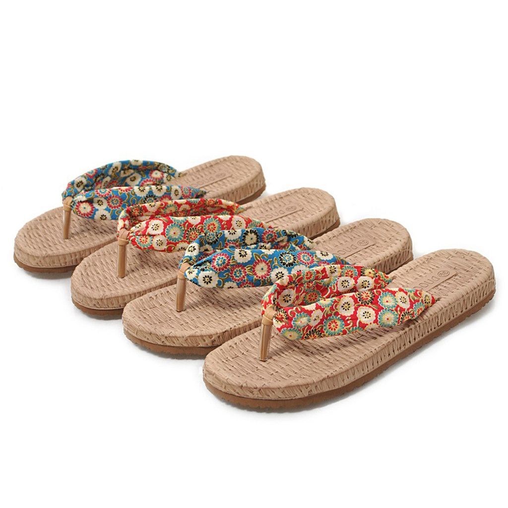 cloth toe flip flops