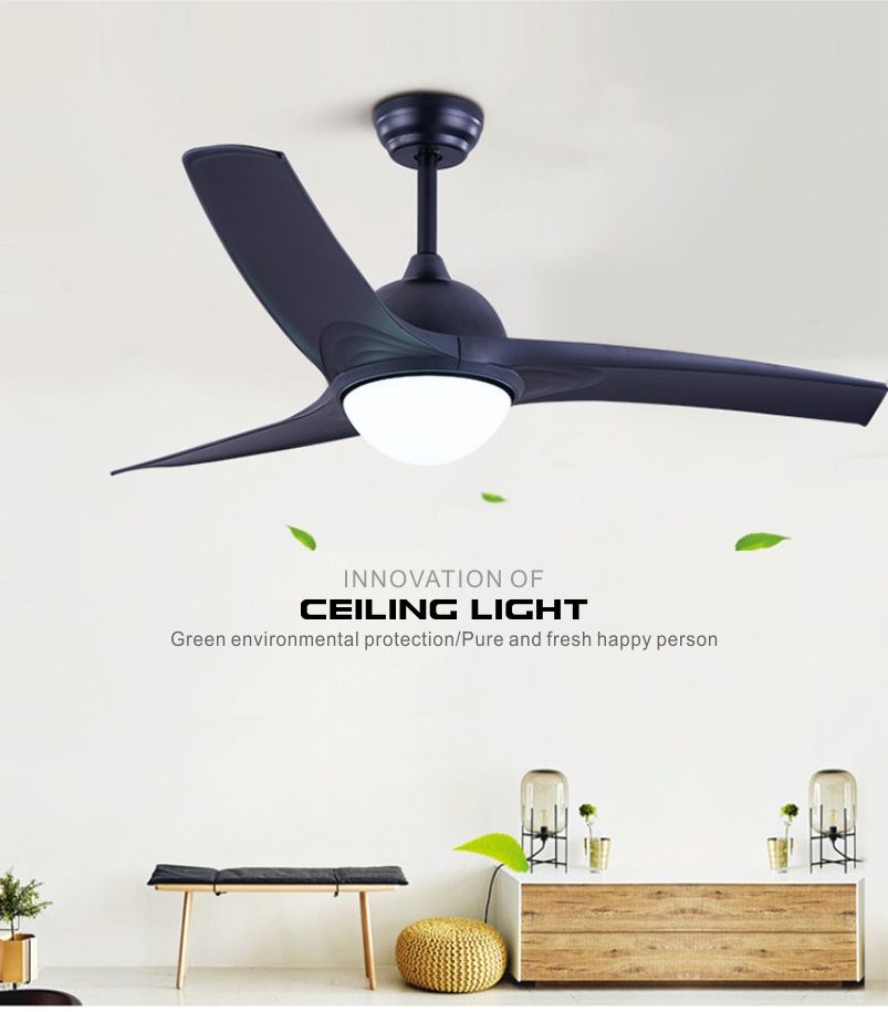 2019 Ceiling Fan With Bowl Light Kit Alloy 52 Inch Fan Indoor Ceilingfan Led Light Kit Remote Control Modern Blades Noiseless Dimming Light From