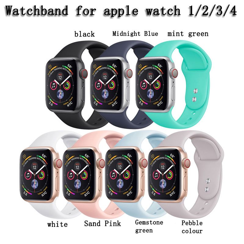 Acquistare Polsino In Silicone Color Silicea Puro Orologio Da Polso Apple  Watch 1/2/3/4 40MM Codice S E Codice L Buona Qualità Economico | Consegna  Veloce E Qualità | It.Dhgate