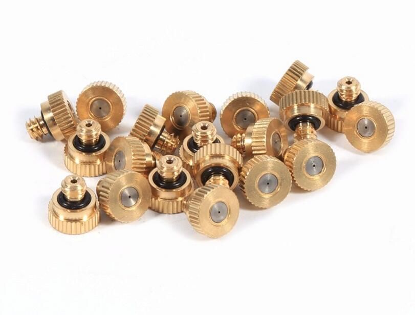 0.012"-0.024" Brass Misting Nozzles Water Mister Sprinkle For Cooling System 