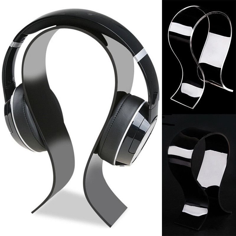 2019 Acrylic Earphone Headset Desk Display Stand Hanger Holder