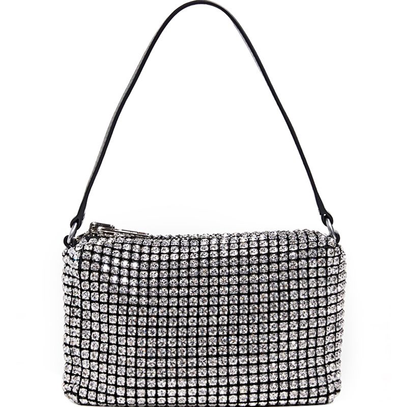 Hot 13 Alexander 13 Wang Ms 13 Women Prom 13 Banquet 13 Event Bag Portable Rhinestone Bag Shoulder Small Square Bag Full Of Diamond From Mac Dhgate 82 91 Dhgate Com