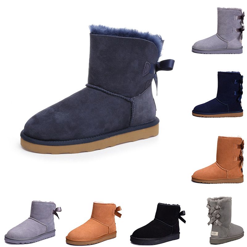 2019 2019 WGG Women Snow Winter Boots Leather Australia Classic Ankle Boots Designer Boots Black Grey Chestnut Navy Blue Pink Womens Girls Shoes From 2019 2019 WGG Women Snow Winter Boots Leather Australia Classic Ankle Boots Designer Boots Black Grey Chestnut Navy Blue Pink Womens Girls Shoes From