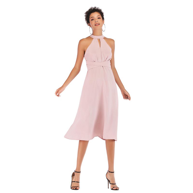 halter neck dress casual