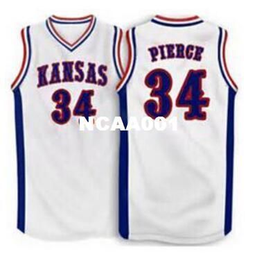 Men #34 Paul Pierce Kansas Jayhawks 