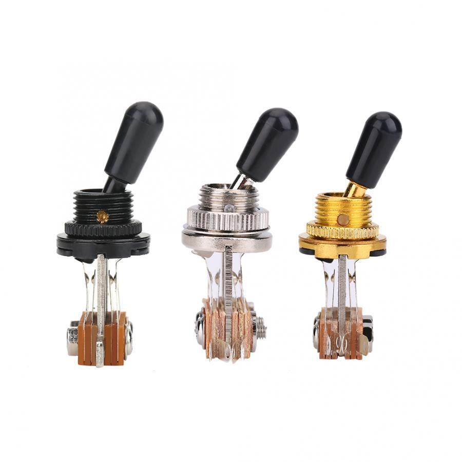 High Quality Metal 3 Way Toggle Switch With Black Tip Replacement Part For Electric Guitar Guitar House Of Guitars Cheap Guitar From Qianandians