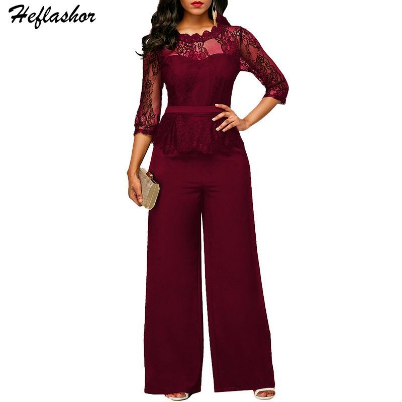 peplum jumpsuit with sleeves