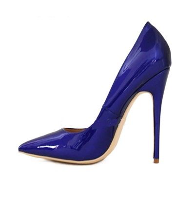 scarpe blu con tacco eleganti