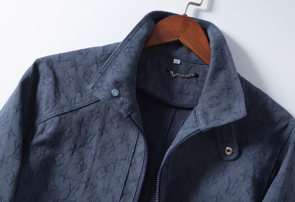 2020 ABD Louis Vuitton Denim Jacket Men Ripped Holes Supre Mens