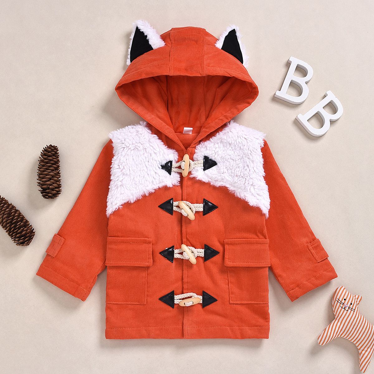 Ropa para niños Niños Boys Fox Chaquetas Abrigos Para Niños Sudaderas Sudaderas Primavera Otoño