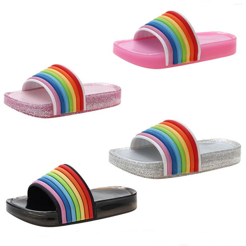 rainbow girl sandals