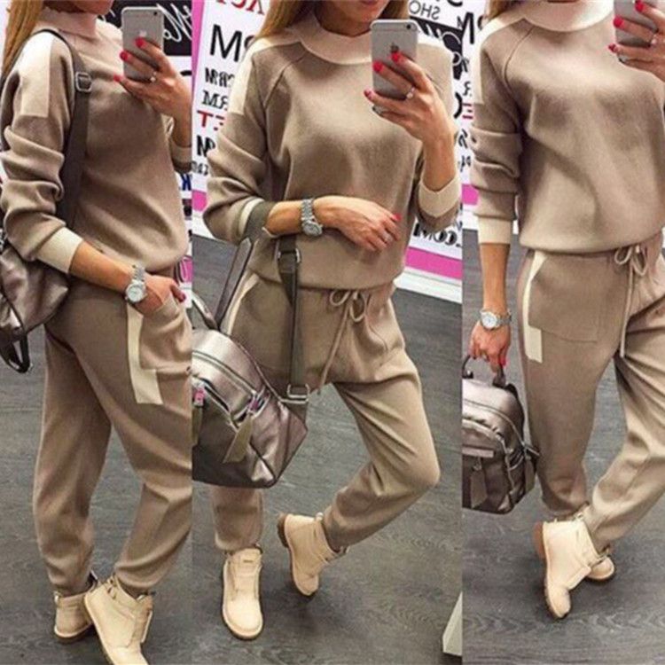 ladies khaki tracksuit