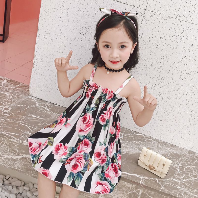 2021 Hot Sale Baby Clothes Girls Summer Dress 2020 Korean Fashion New