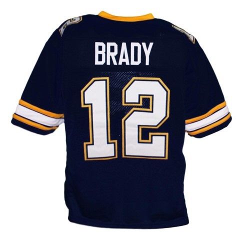 Tom Brady 12 Junipero Serra Padres High School White Football Jersey — BORIZ