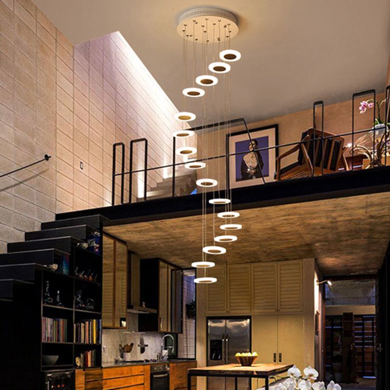 Chandelier Modern Minimalist Duplex Floor Hall Fashion Atmosphere