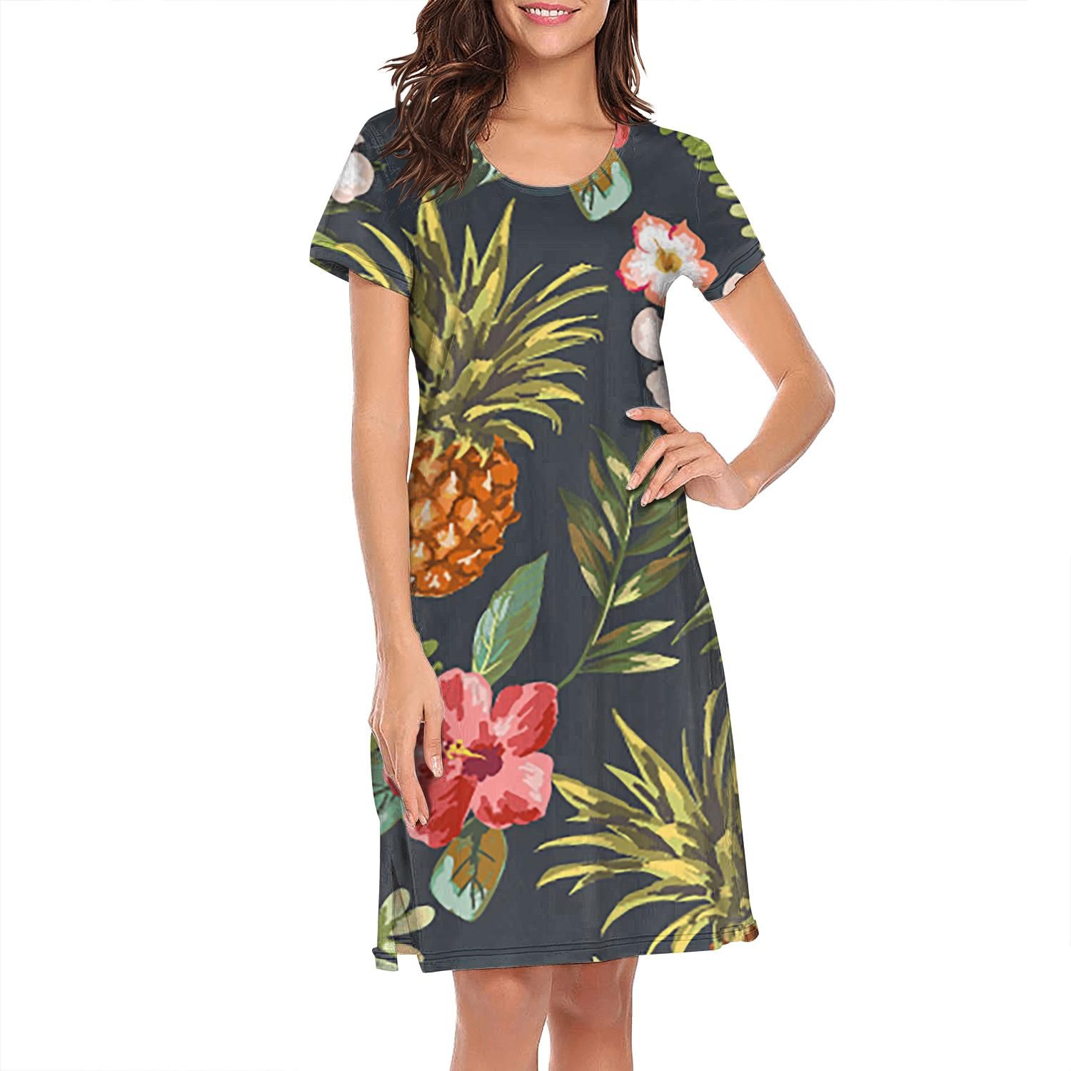 tropical 35 jersey dress