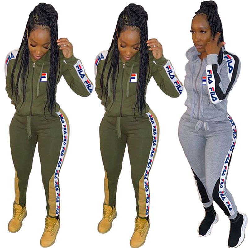 fila two piece short set