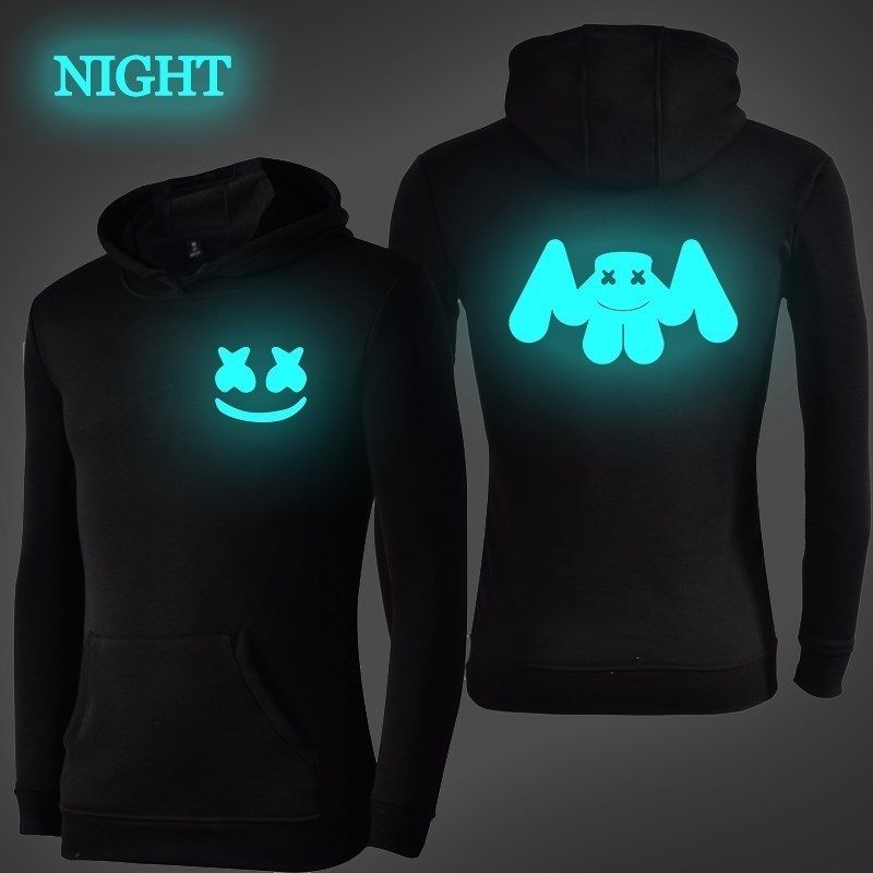 dj marshmello luminous hoodie