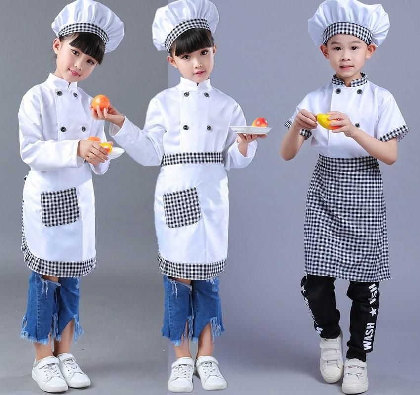 Ropa Para Niños Cocinero Para El Rendimiento De Los Niños Juego De Carrera  Cocina Boys Hatclothesapron Set Girls Ropa 100 160cmlet El Bebé De 20,13 €  | DHgate