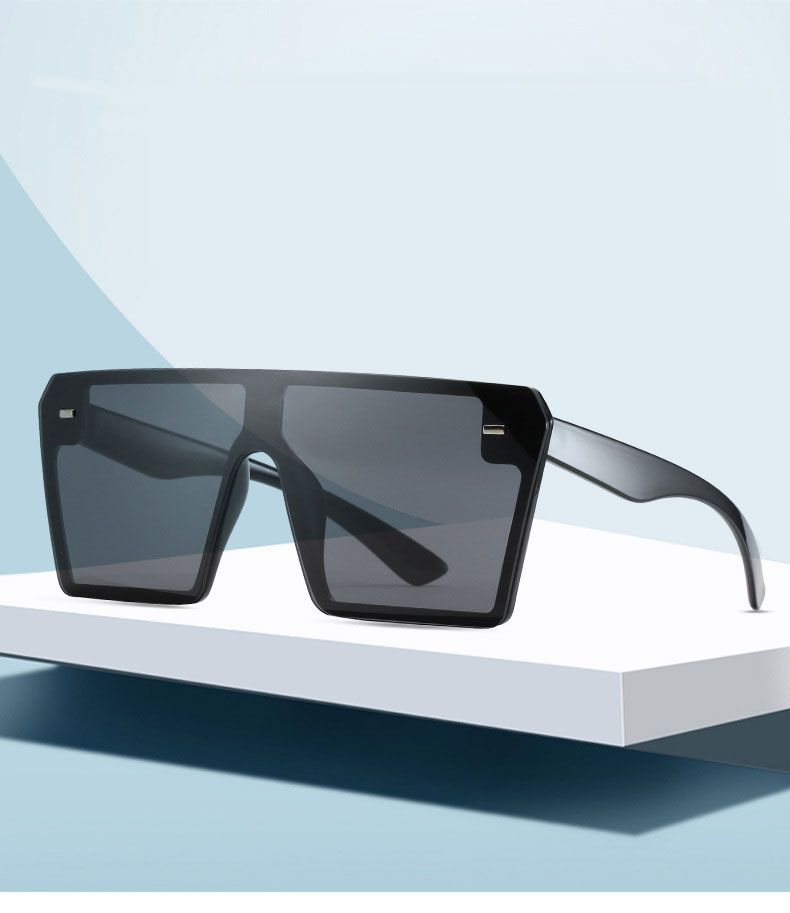 2019 tapa plana de sol cuadradas mujeres retro marca diseñador gafas de sol