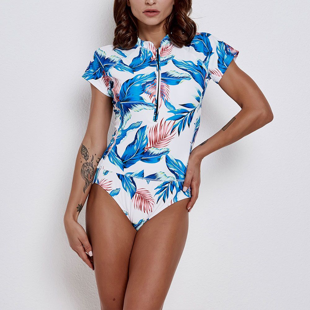 short sleeve bathing suit plus size
