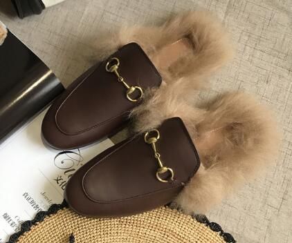 mens mules with fur