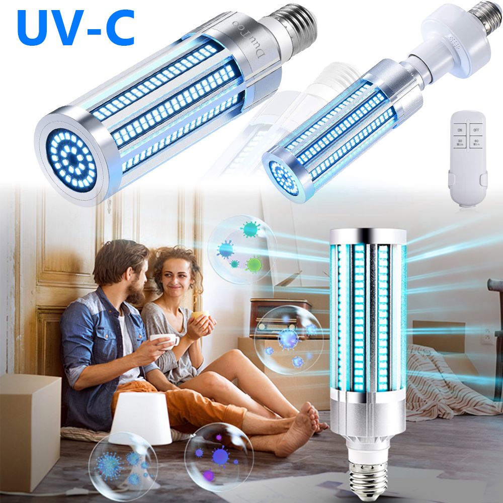2020 60W UV Germicidal Lamp UVC Sanitizer Remote Control Ozone