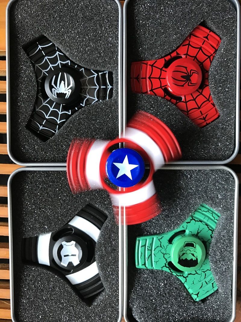 marvel fidget spinners