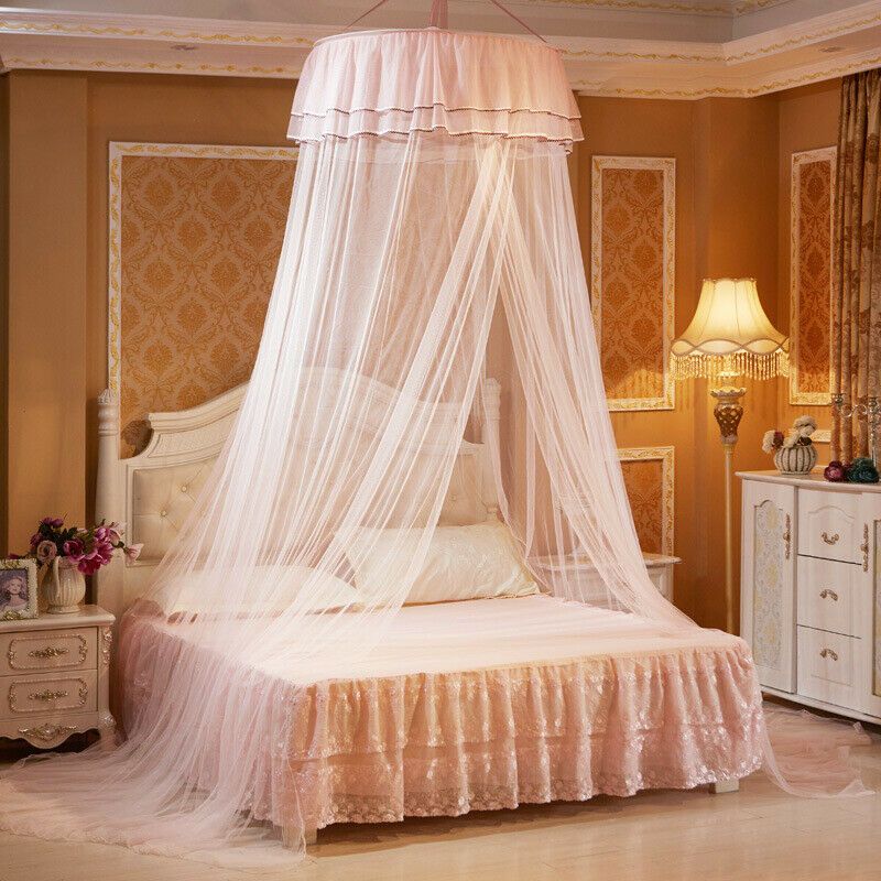 Jade Pink Canopy Mosquito Net Bedcover Bed Dome Tent For Student Room Round Floor Princess Lace Hanging Palace Mosquito Net Cotton Mosquito Net Bug Mesh From Fs 001 56 28 Dhgate Com