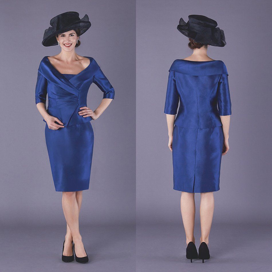 dark blue mother of the bride dresses