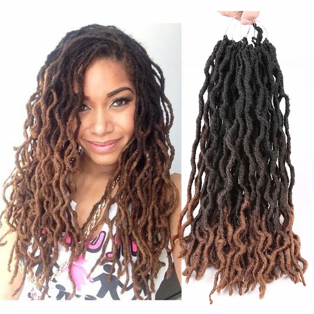 2021 Ombre Faux Locs Curly Crochet Hair Goddess Locs Braids Hair Curly 18inch 18roots Soft Dreadlocks Bohemian Wave Gypsy Locs Hair Extensions From Sherrywang0524 5 03 Dhgate Com