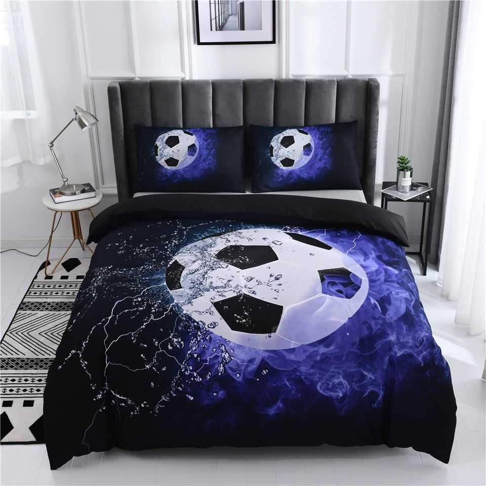 Football 3 D Bedding Set Ball Sports Series Printed Duvet Cover