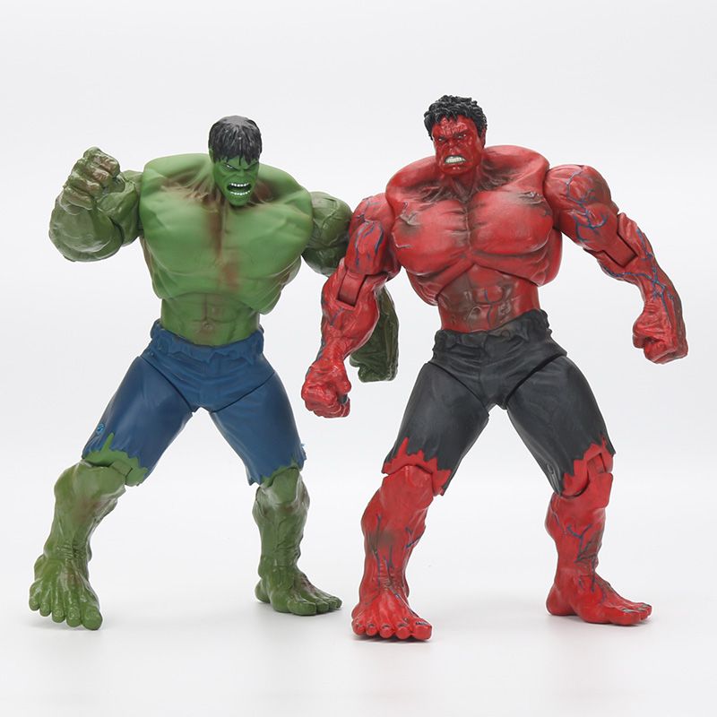 red and green hulk toy